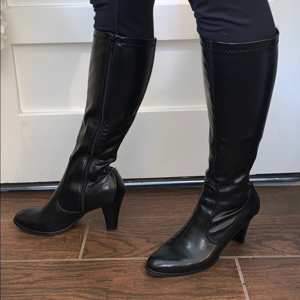 calf high boots